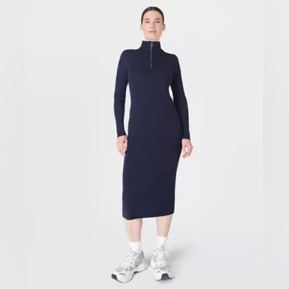 Frame Knitted Midi Dress Sweaty Betty - Picture 1 of 10